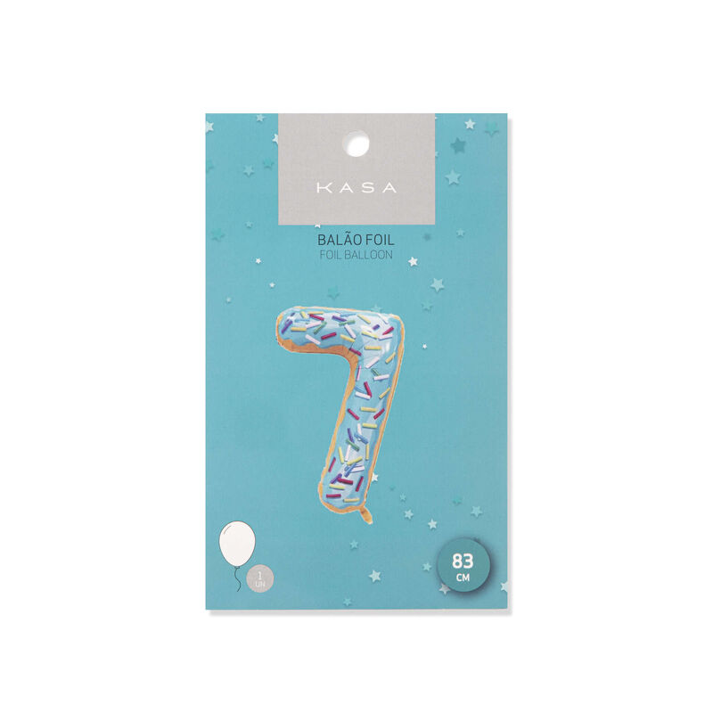 Balão Foil Nº7 83cm Candy Kasa