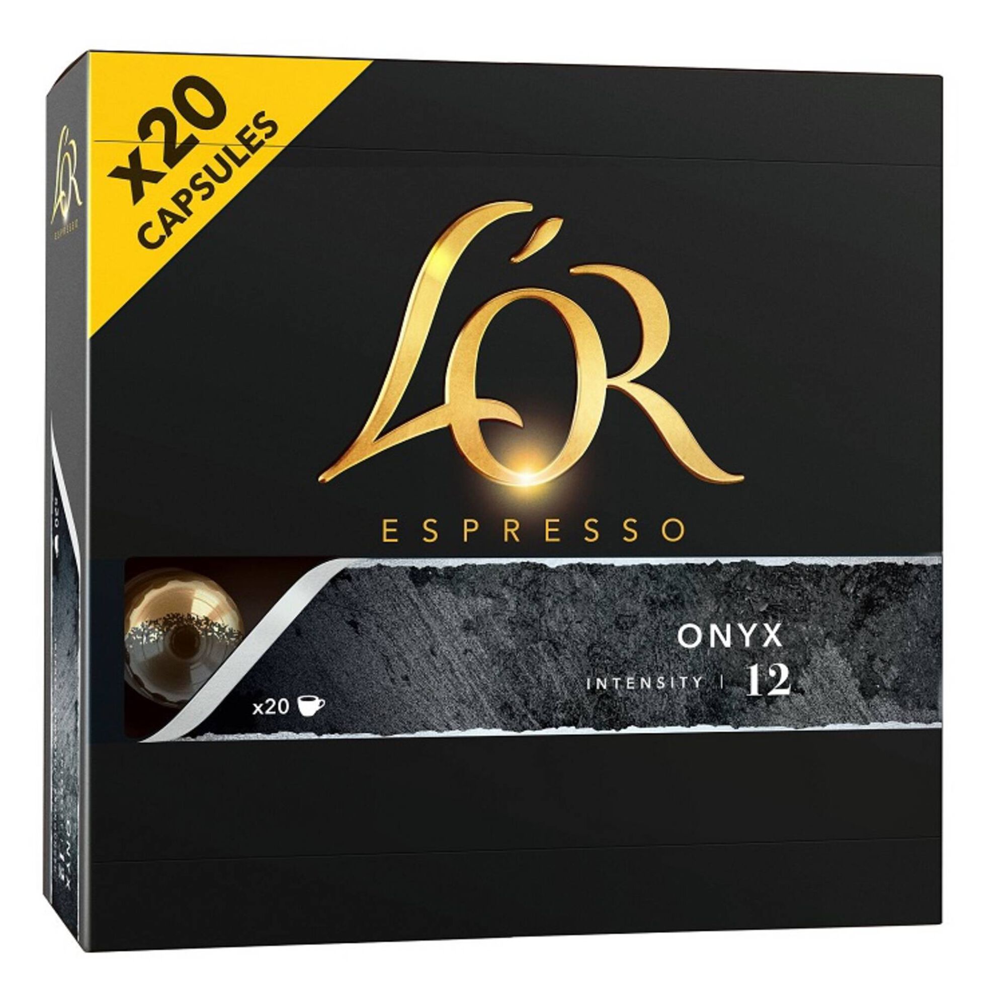 Cápsulas de Café Espresso Onyx Int 12 - emb. 20 un - L'Or