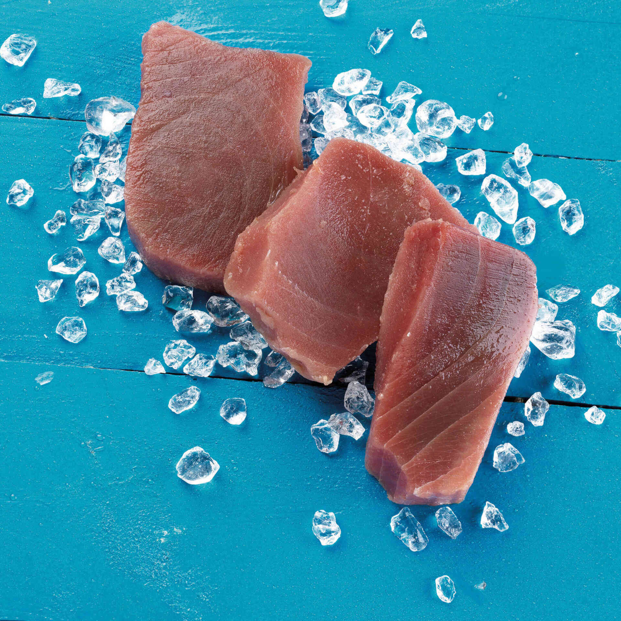 Porções de Atum Descongelado
