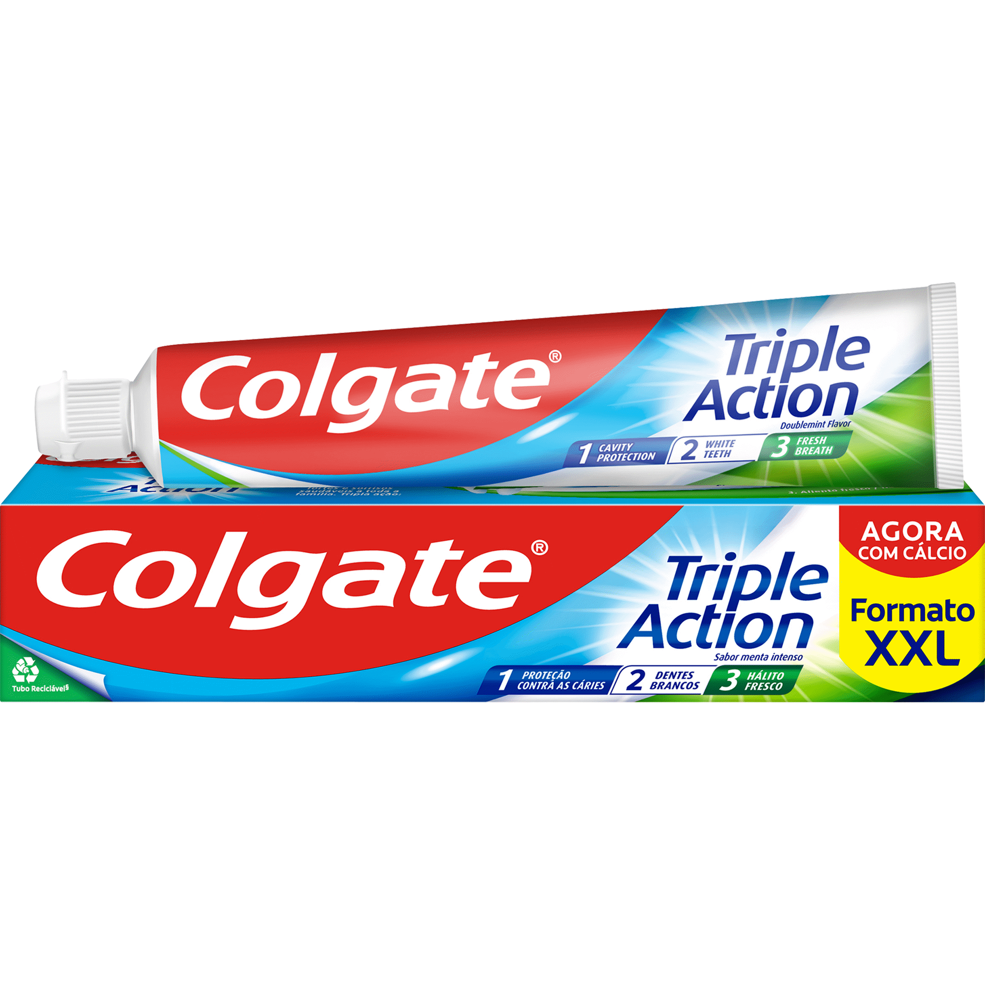 Pasta de Dentes Tripla Ação