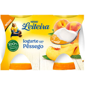 Iogurte com P&ecirc;ssego A Leiteira