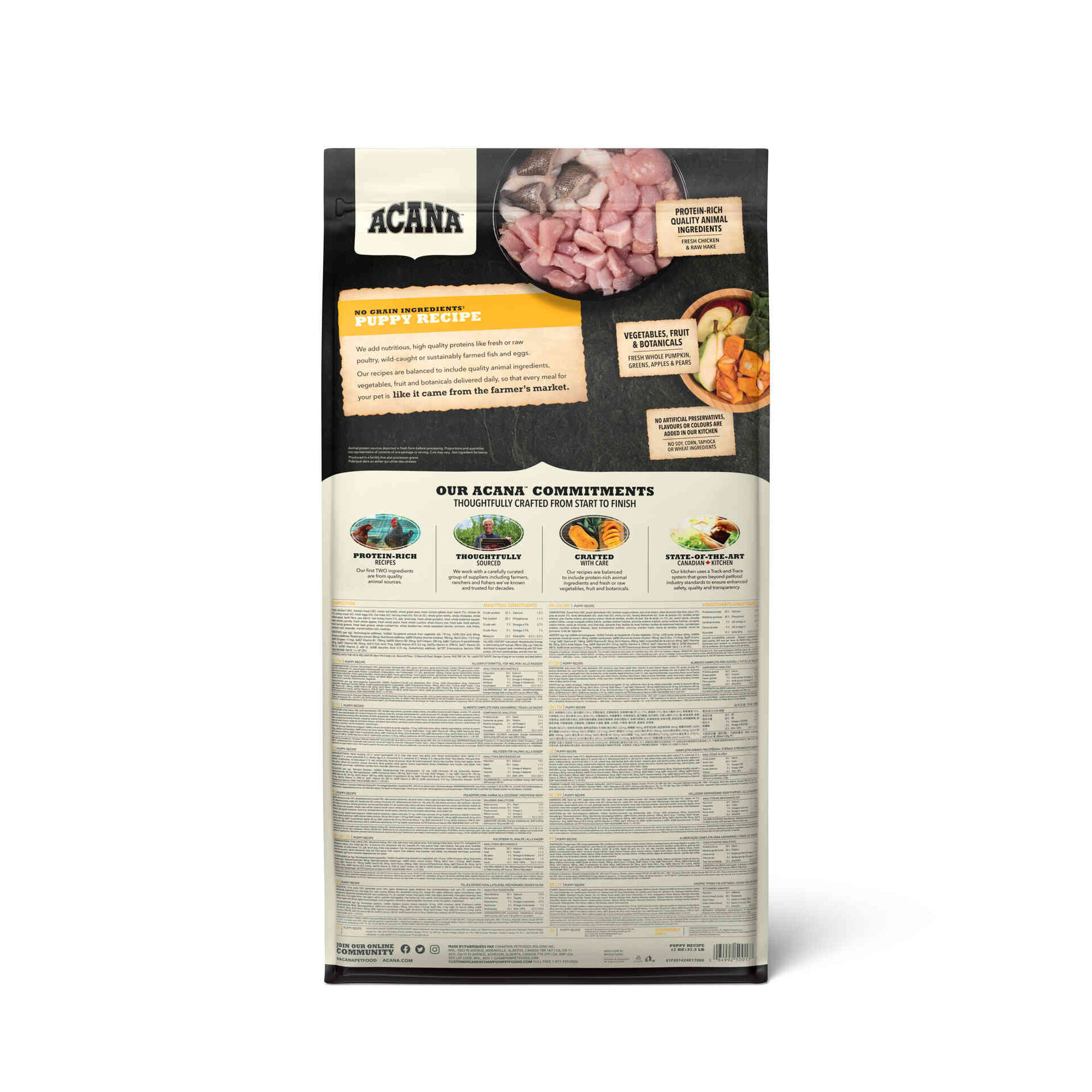 Ra&ccedil;&atilde;o para C&atilde;o J&uacute;nior Recipe Acana