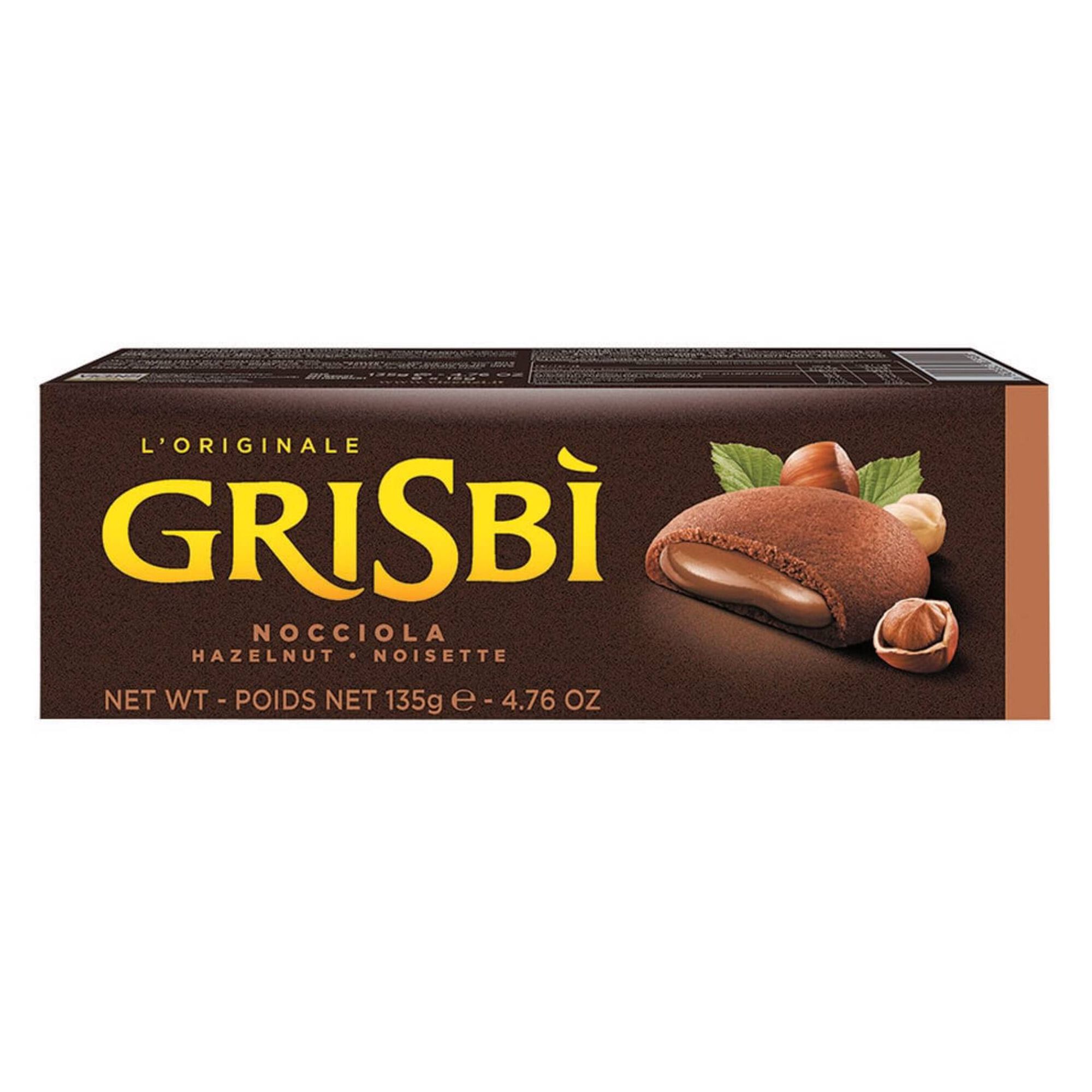 Bolacha de Chocolate com Recheio de Avel&atilde; Grisbi