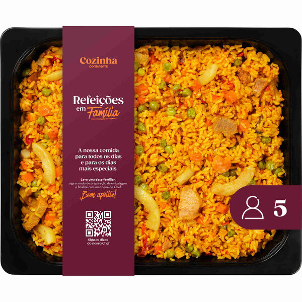 Arroz à Valenciana para 5 Pessoas Cozinha Continente