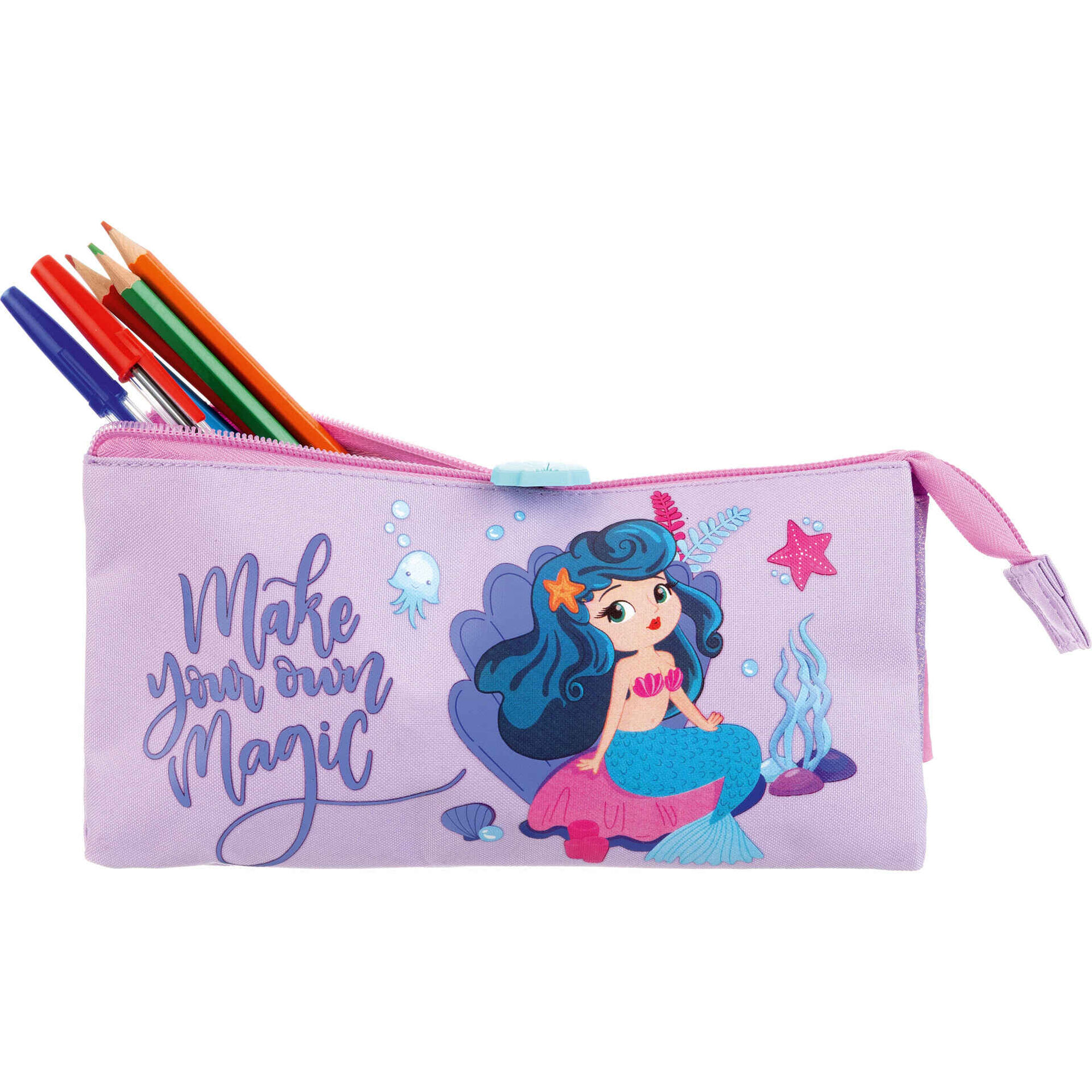 Estojo Triplo Lil&aacute;s Mermaid Note!