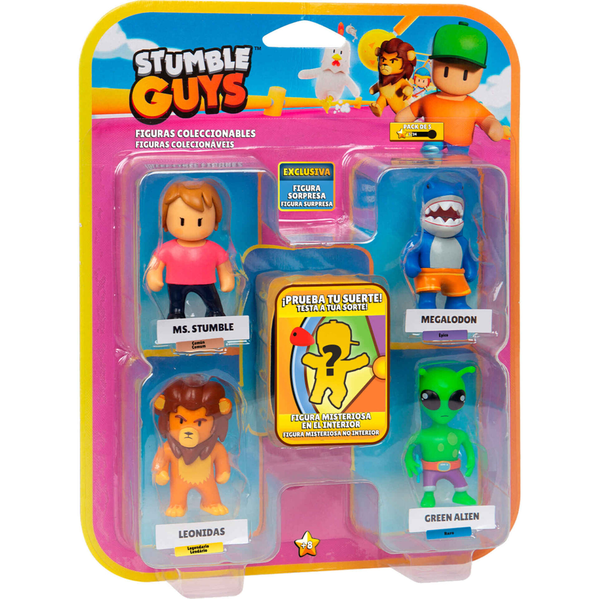 Stumble Guys - Pack 5 Figuras (vários modelos) Stumble Guys - Pack 5 Figuras (vários modelos)