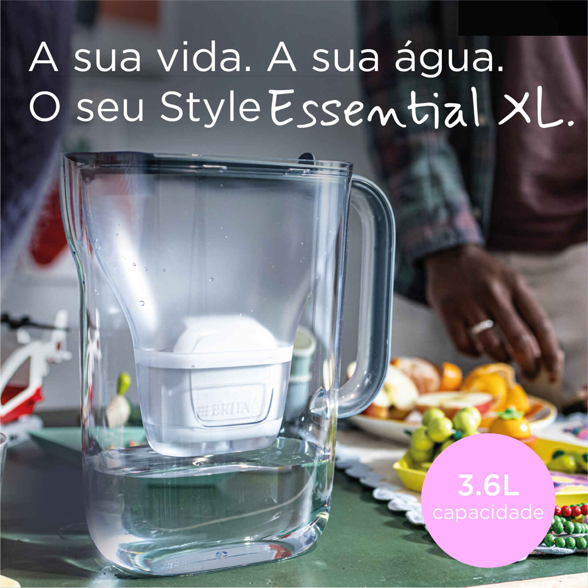 Jarro Style XL com 3 Filtros Maxtra Pro Brita