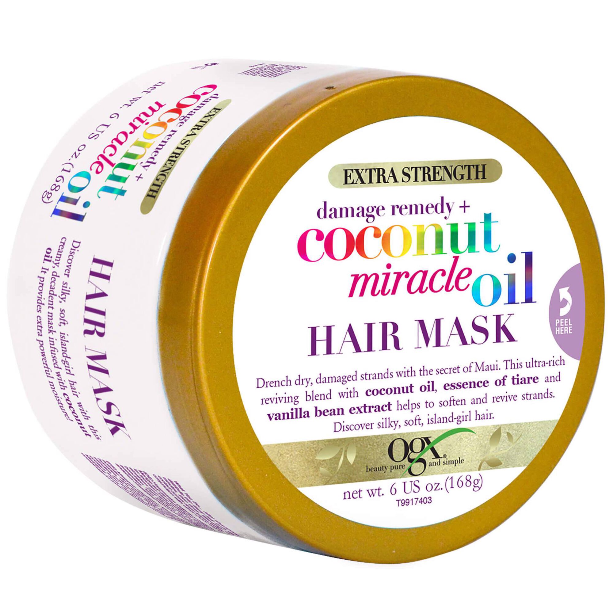 M&aacute;scara Cabelo Extra Strength Leite de Coco