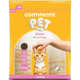 Ra&ccedil;&atilde;o para Gato J&uacute;nior Frango Continente Pet
