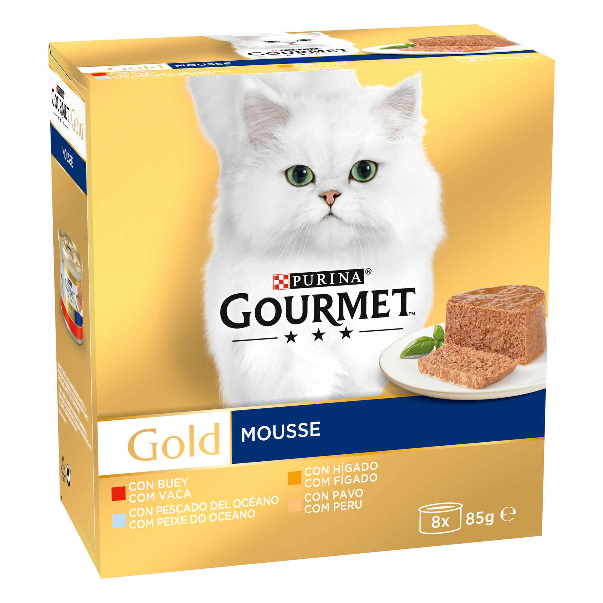 Comida Húmida para Gato Adulto Mousse Lata Comida Húmida para Gato Adulto Mousse Lata