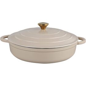 Ca&ccedil;arola Baixa Ferro Fundido 3,3L Creme Kasa