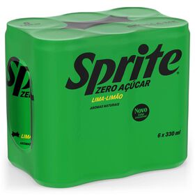 Refrigerante em Lata com G&aacute;s Lima Lim&atilde;o sem A&ccedil;&uacute;car Sprite
