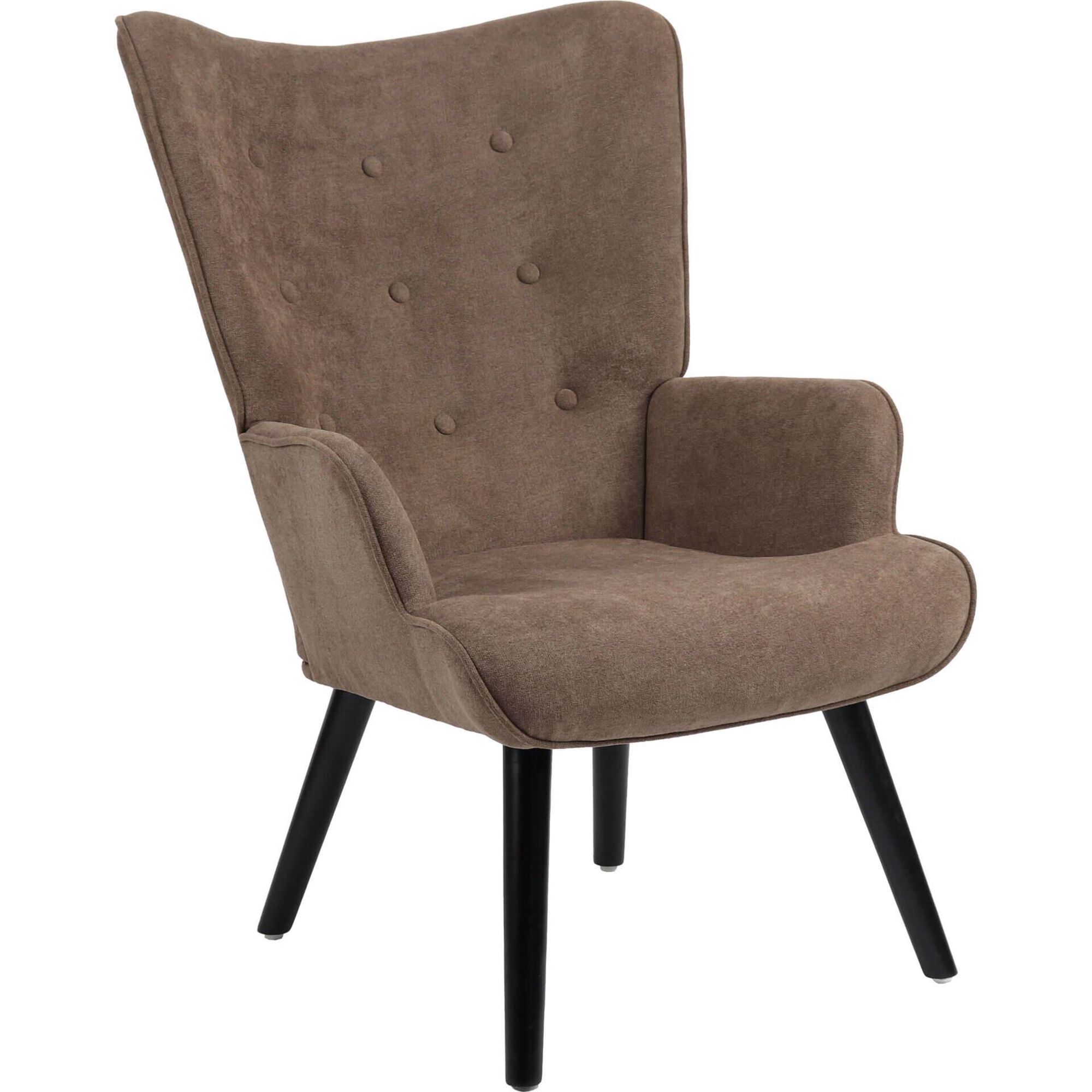 Poltrona Úrsula 74x66x96cm Castanho