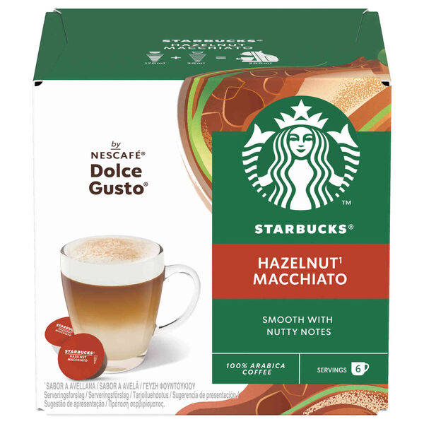 Cápsulas de Café Latte Avelã Starbucks Dolce Gusto