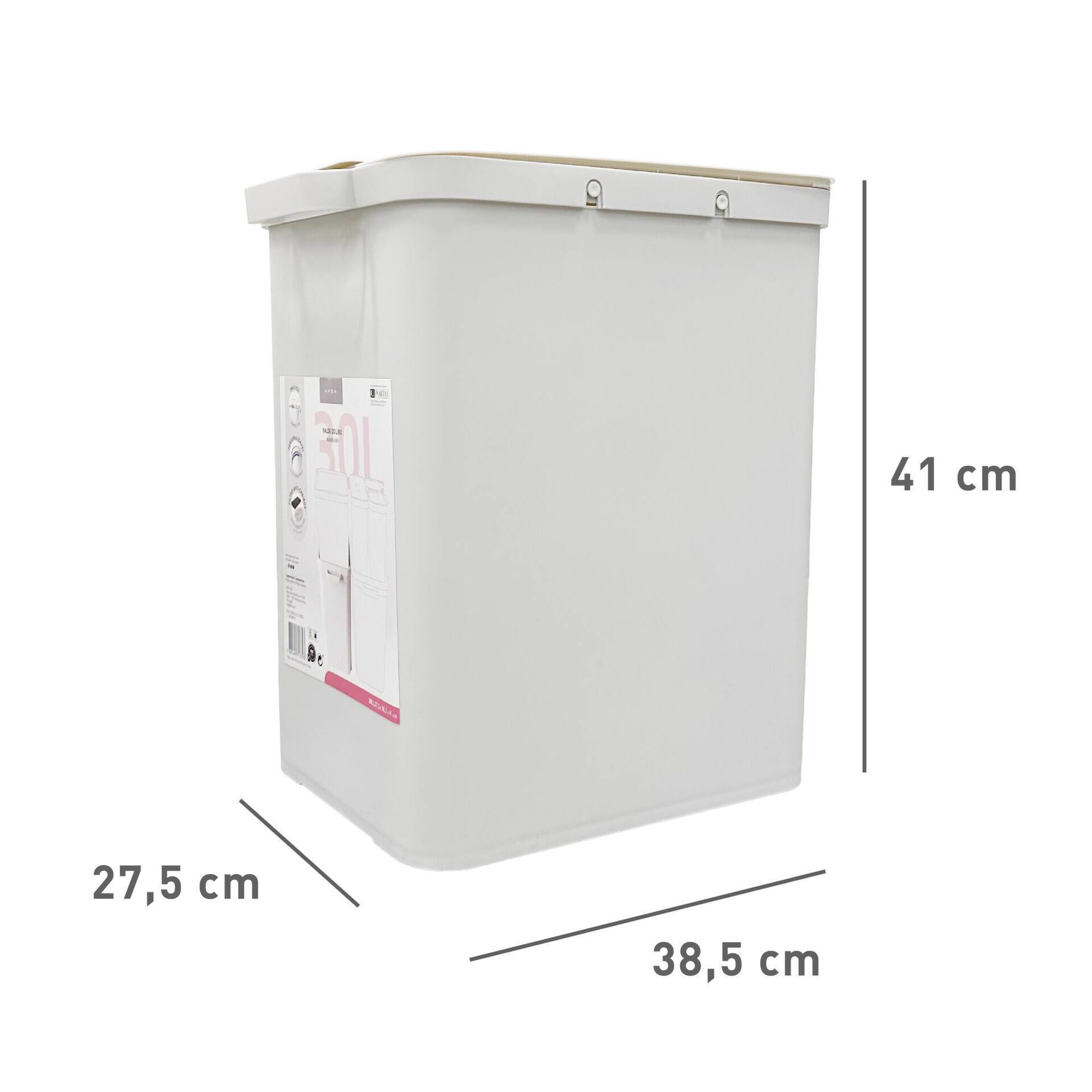 Balde Lixo Eco 30L Kasa