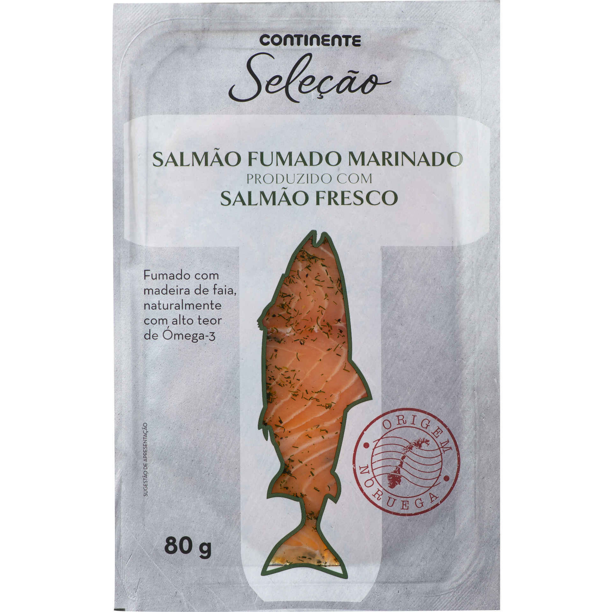 Salmão Fumado Marinado da Noruega