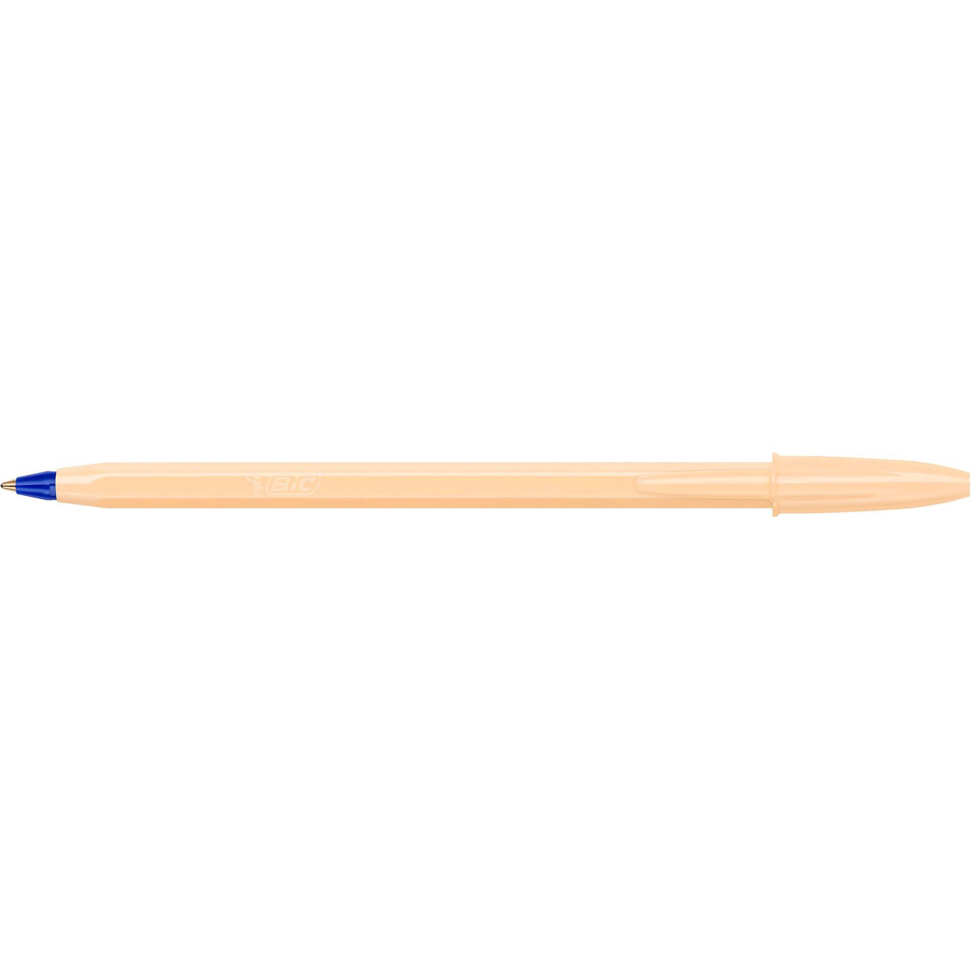 Esferogr&aacute;fica Cristal Pastel Azul, Laranja e Verde Bic