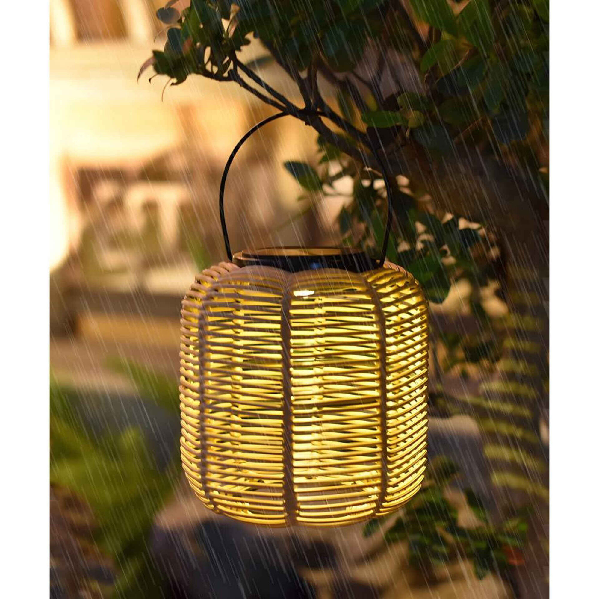 Candeeiro Redondo Wicker Kasa