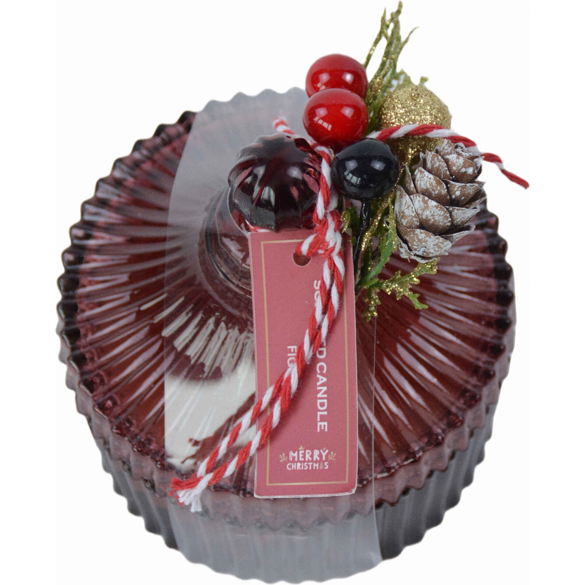 Vela com Tampa Vermelha 100g Azevinho