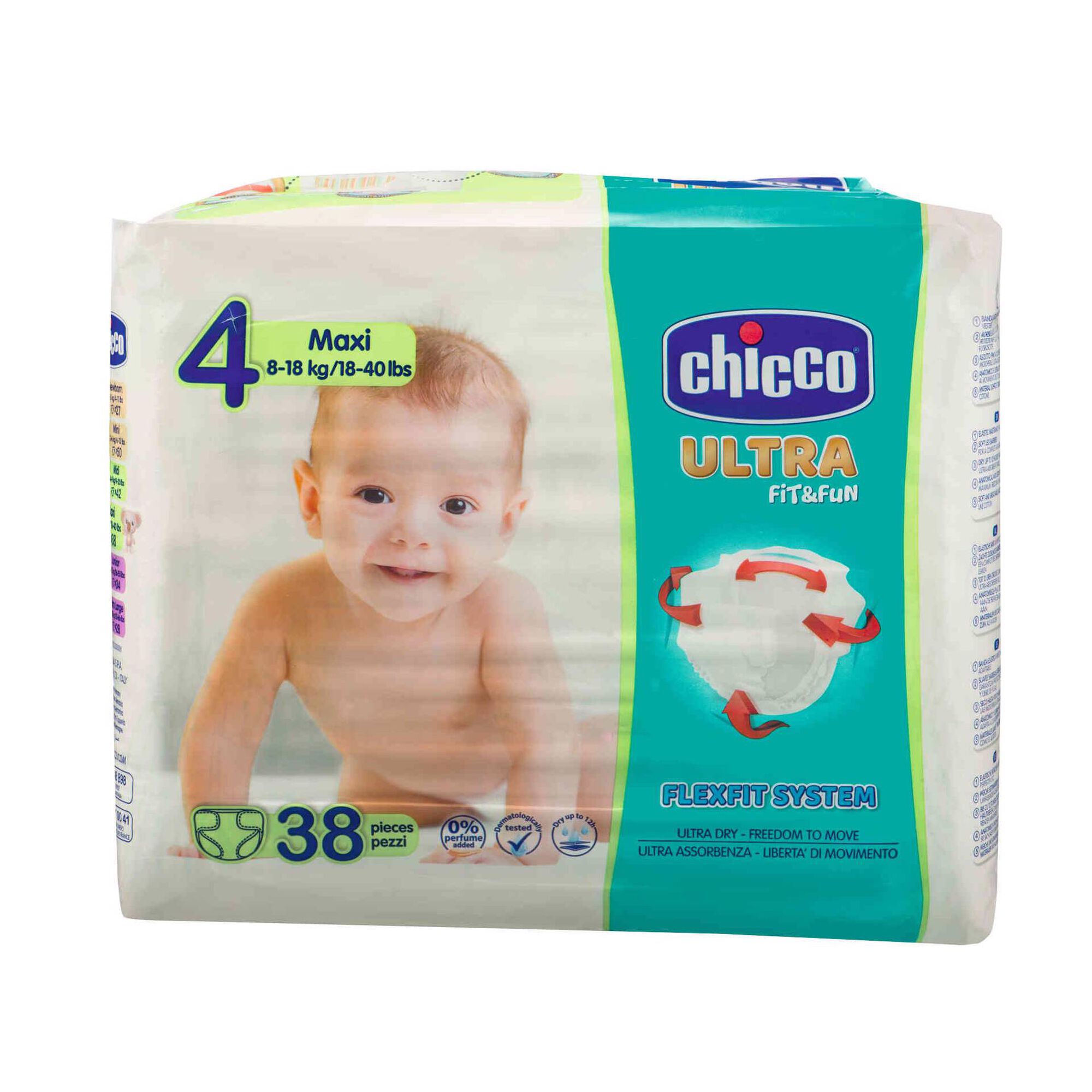 Fraldas Ultra Fit&Fun 8-18kg T4 Fraldas Ultra Fit&Fun 8-18kg T4
