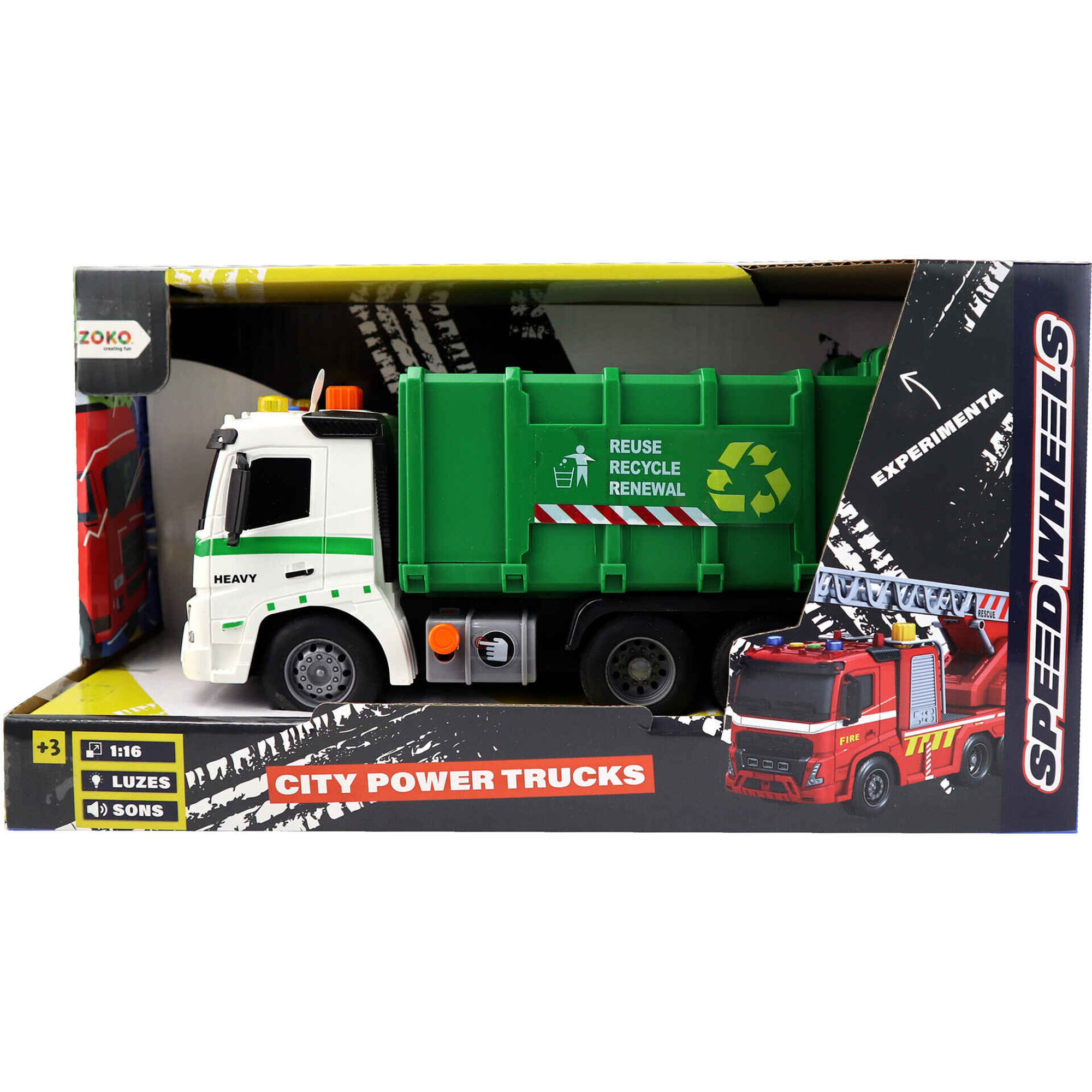 Zoko Speed Wheels - Cami&atilde;o City Power Trucks 1:16 (v&aacute;rios modelos)