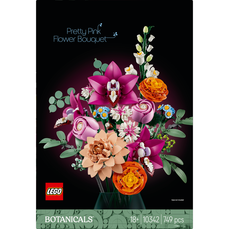 LEGO Botanicals - Buquê de Flores Cor-de-Rosa Elegante - 10342