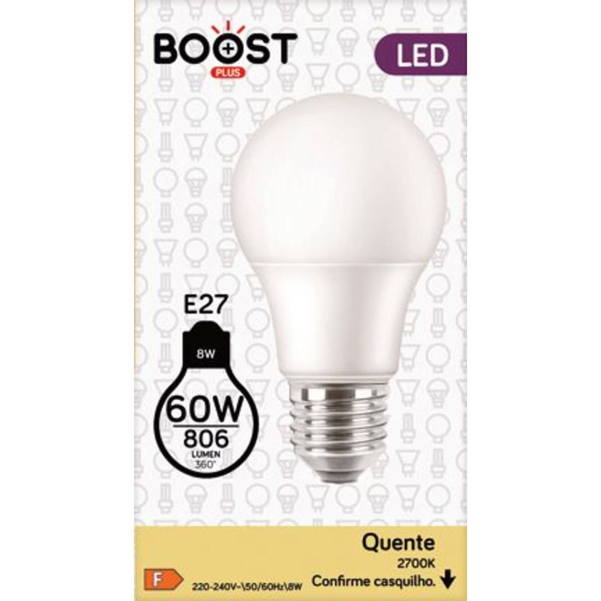L&acirc;mpada LED Basic Standard E27 2700K 60W Boost