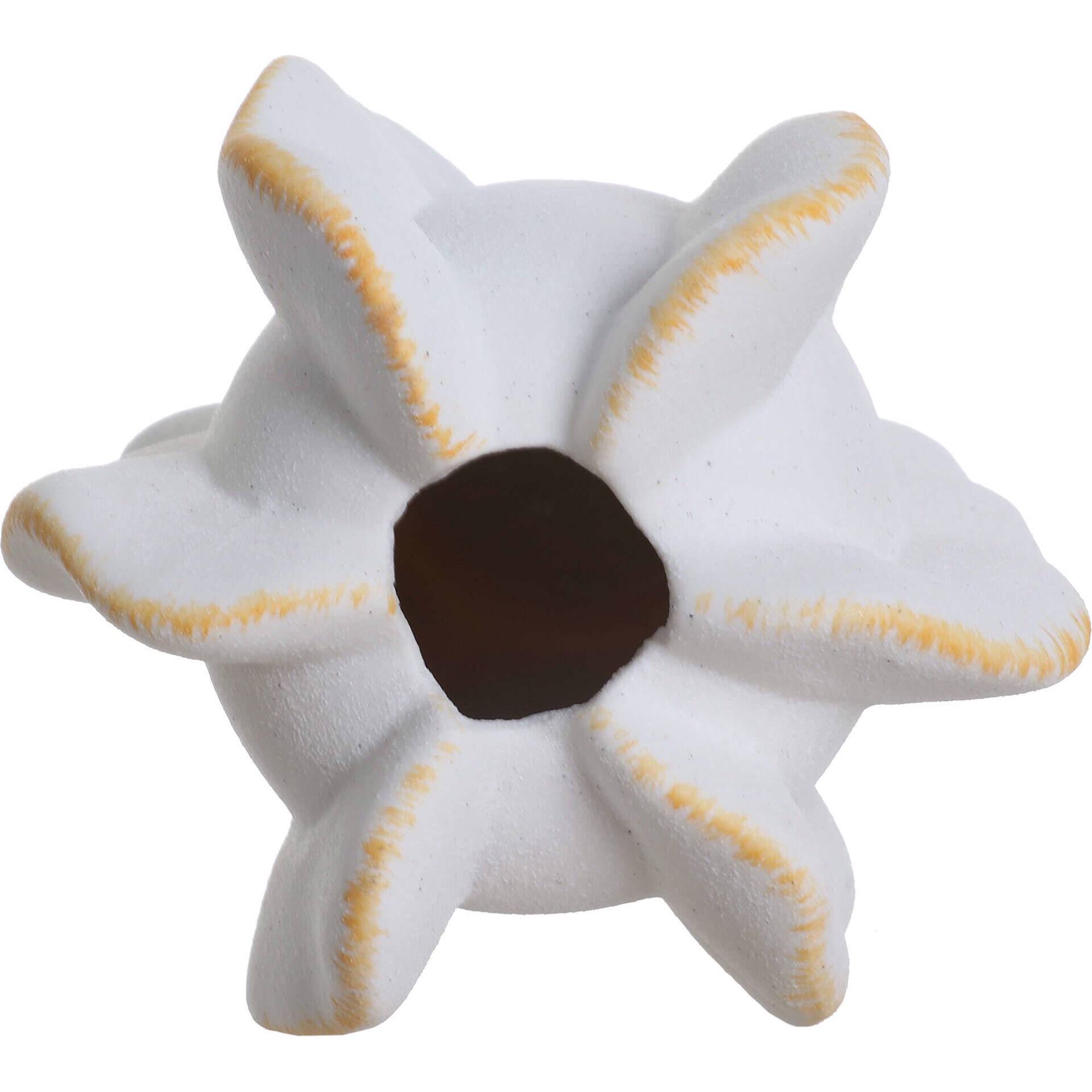 Jarra 17cm Alta Branca com Ondulação