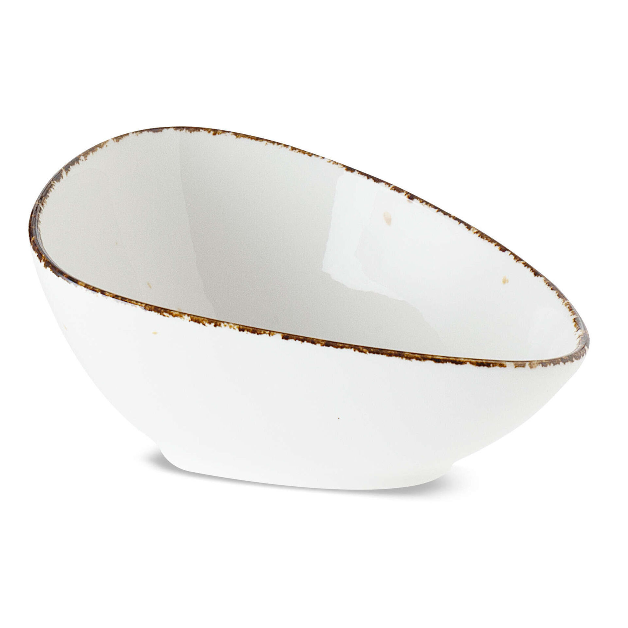 Taça Oval Assimétrica Branca Taça Oval Assimétrica Branca