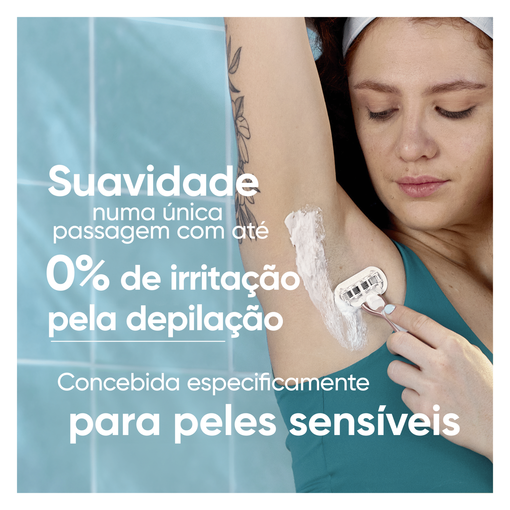 M&aacute;quina Depilat&oacute;ria Venus Pro Smooth Sensitive com 3 Recargas Gillette Venus