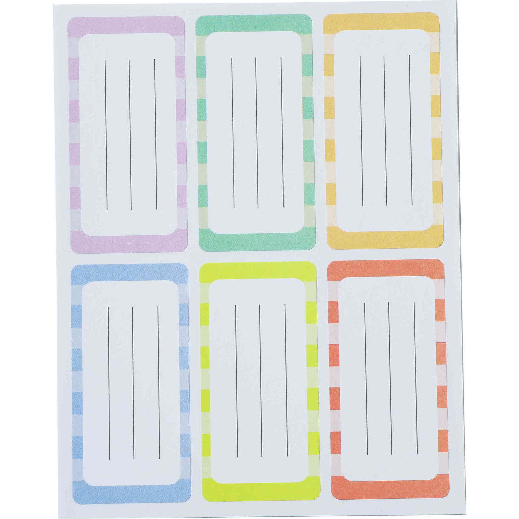 Conjunto 24 Etiquetas Adesivas Escolares 34x75mm Note!