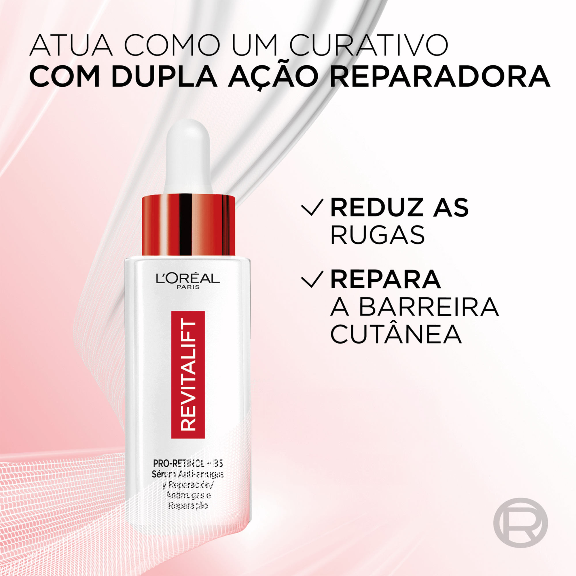 S&eacute;rum Facial Revitalift Antirrugas e Repara&ccedil;&atilde;o L'Or&eacute;al Paris