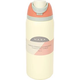 Garrafa T&eacute;rmica 950ml Bege Kasa