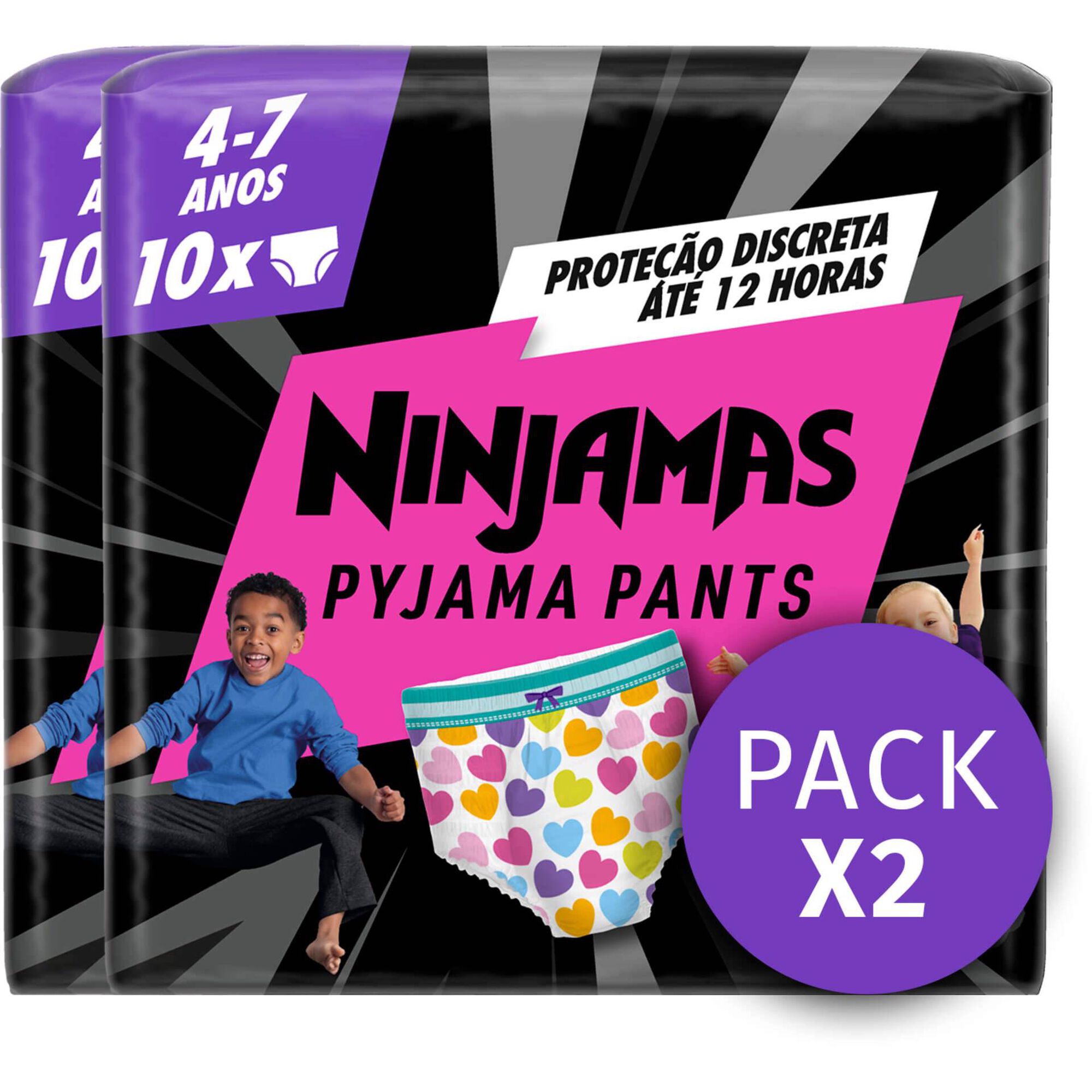 Fraldas Ninjamas Coração 17-30kg T7 Fraldas Ninjamas Coração 17-30kg T7