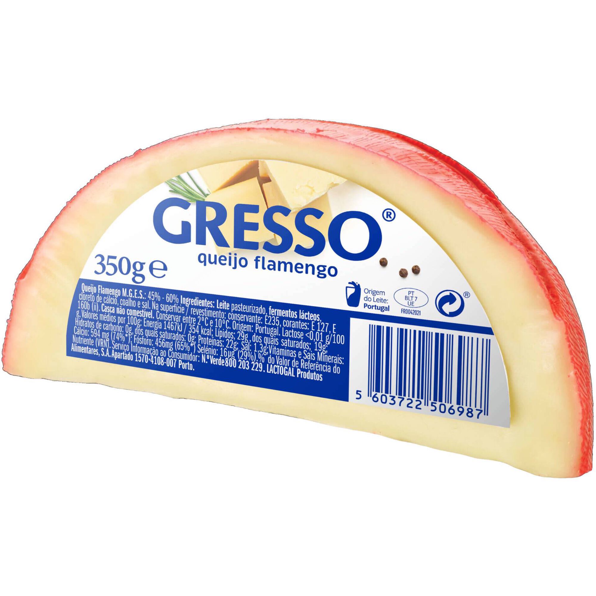 Queijo Flamengo Quarto Gresso