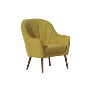 Poltrona Amarela Cerejeira Dover Poltrona Amarela Cerejeira Dover