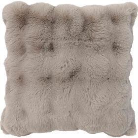 Almofada Pelo Quadrada 45x45cm Taupe Almofada Pelo Quadrada 45x45cm Taupe
