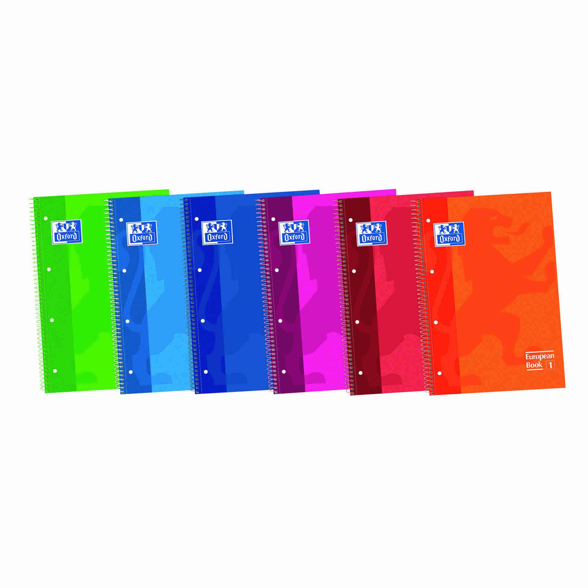 Caderno Espiral A4 Quadriculado (v&aacute;rias cores) Oxford
