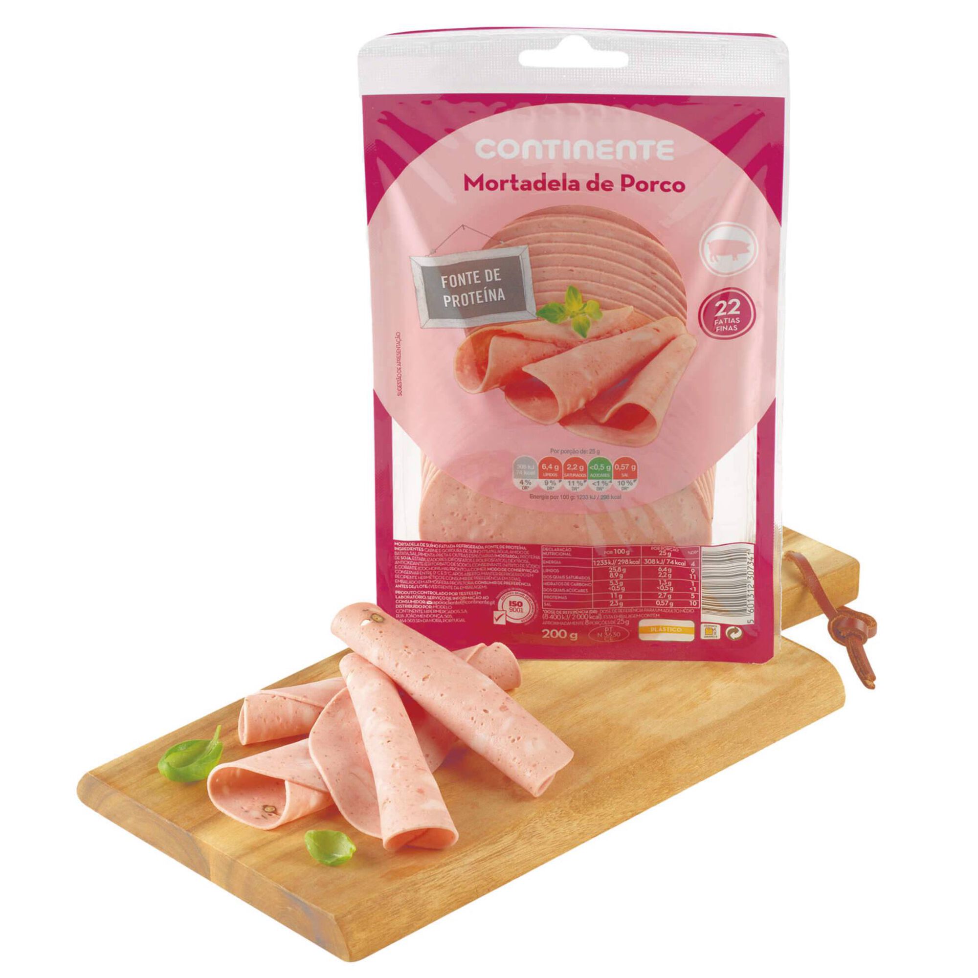 Mortadela de Porco Fatias Finas