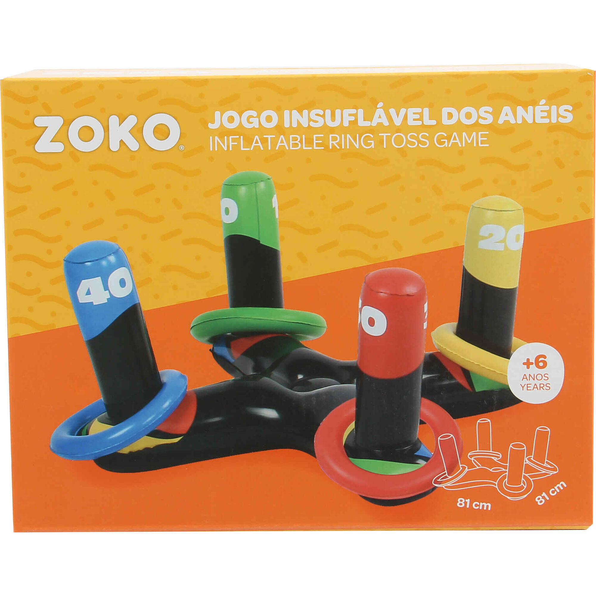 Jogo Insuflável dos Anéis 81x40,5 cm