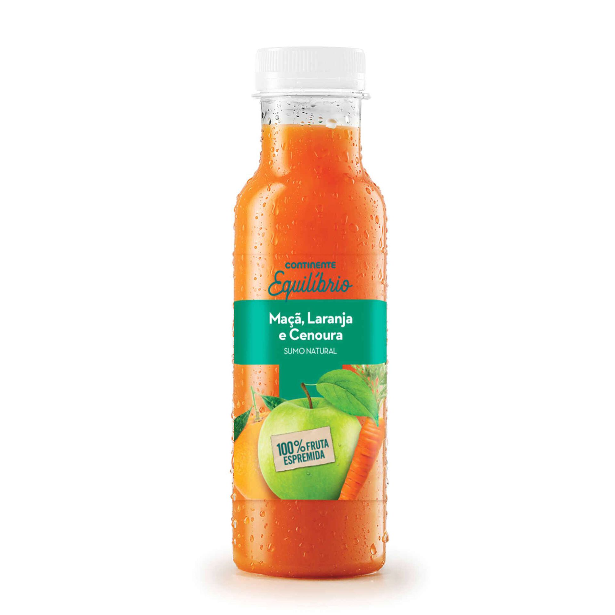 Sumo 100% Maçã, Laranja e Cenoura