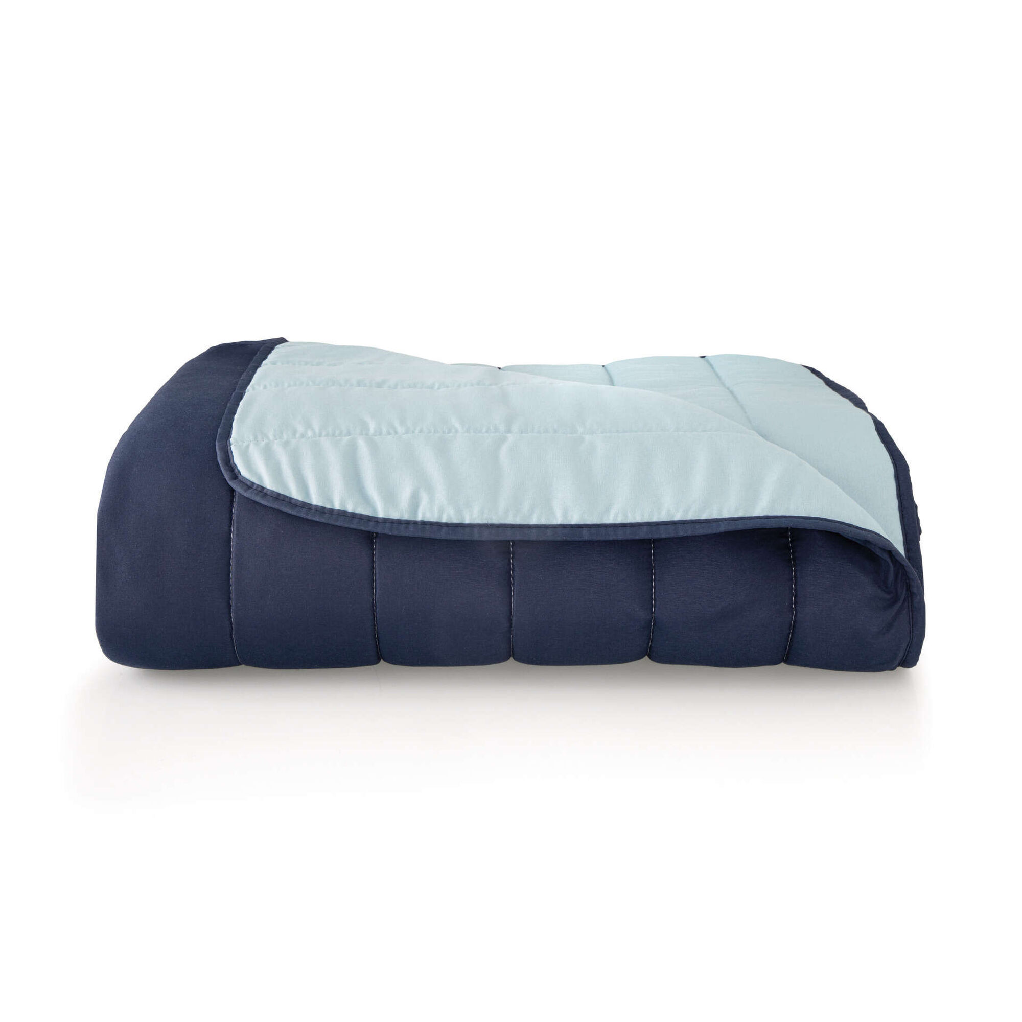 Edredão Verão 65g/m2 Bicolor Azul e Azul Claro Edredão Verão 65g/m2 Bicolor Azul e Azul Claro