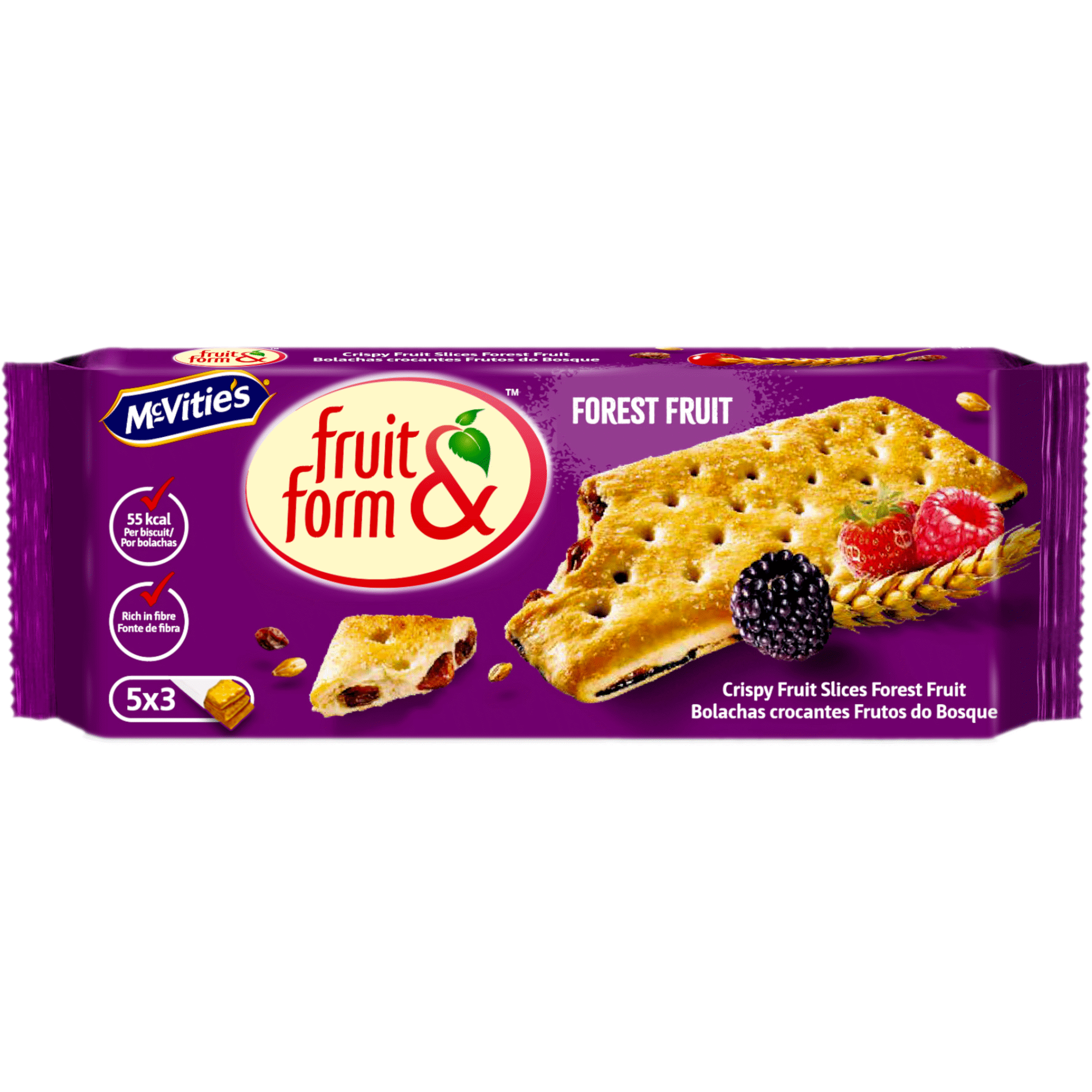 Bolachas Fruit & Form de Frutos do Bosque