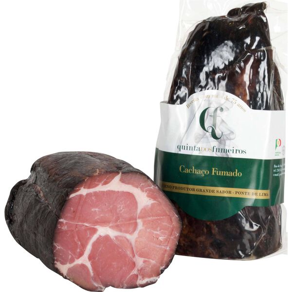 Cachaço Fumado Fatiado no Balcão Quinta dos Fumeiros