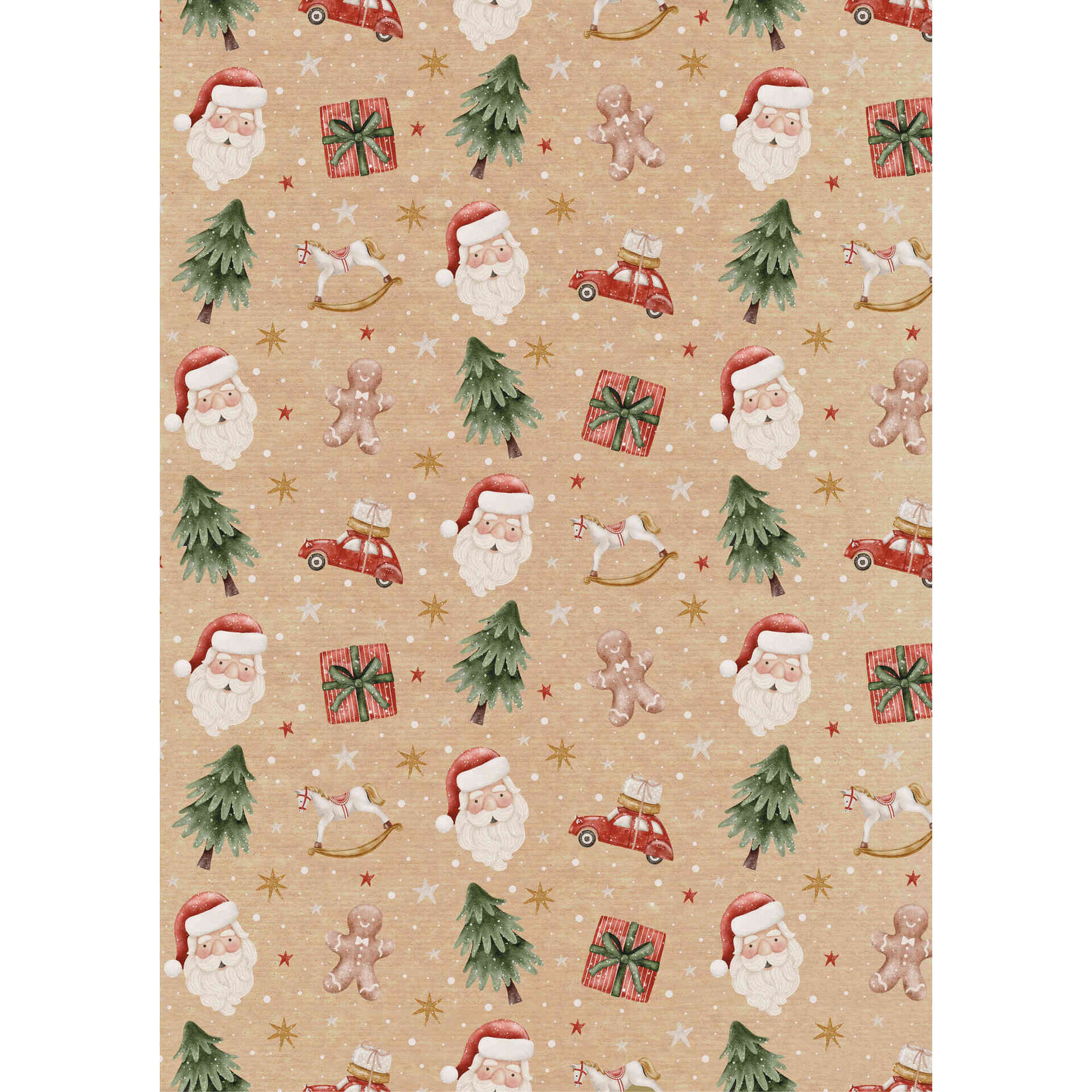 Rolo de Papel de Embrulho Traditional Christmas 50mx70cm