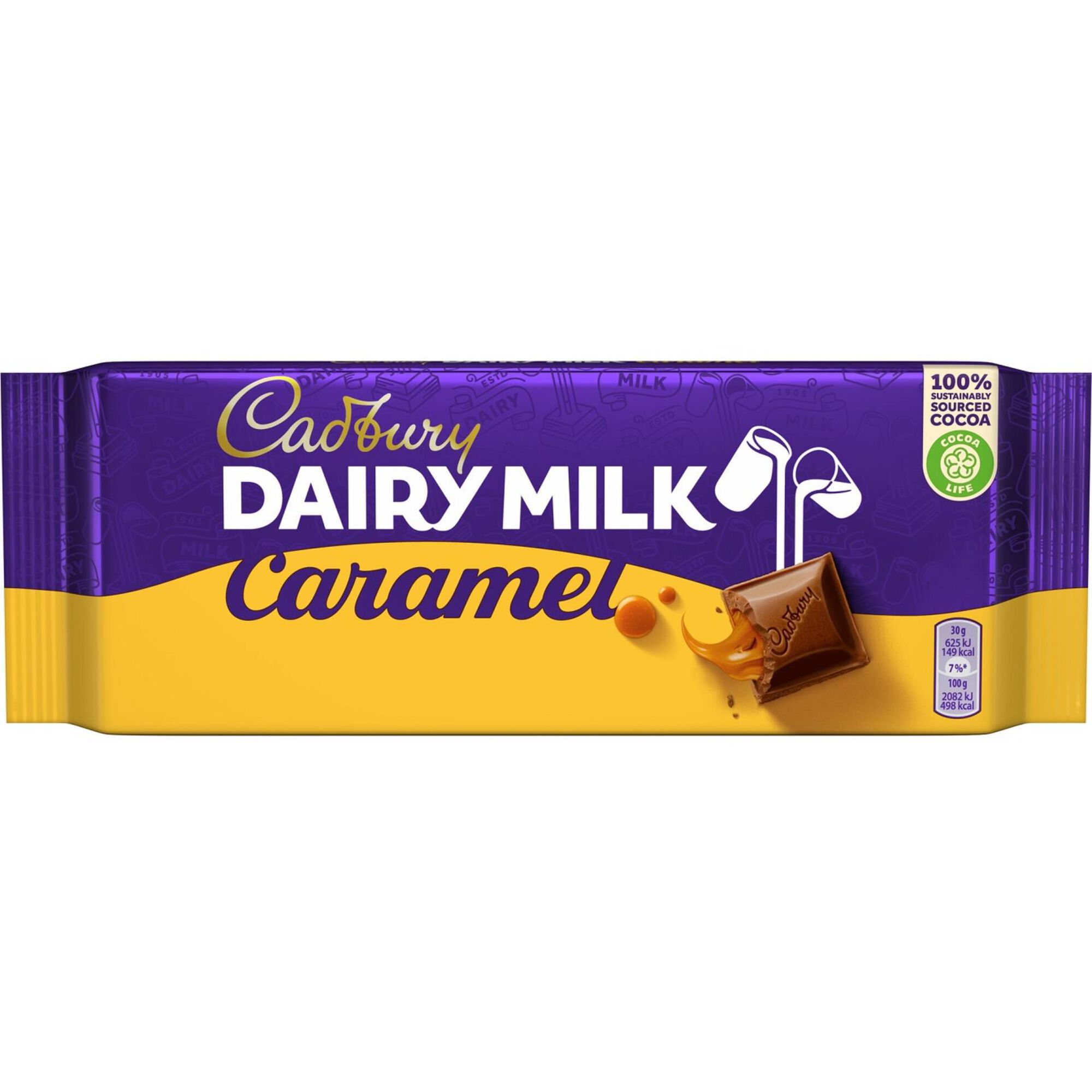 Tablete de Chocolate de Leite e Caramelo
