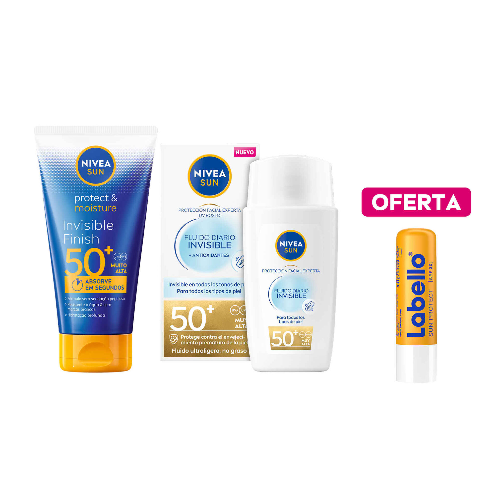 Conjunto Proteção Solar Rotina Active + Oferta Labello Sun Protect Conjunto Proteção Solar Rotina Active + Oferta Labello Sun Protect