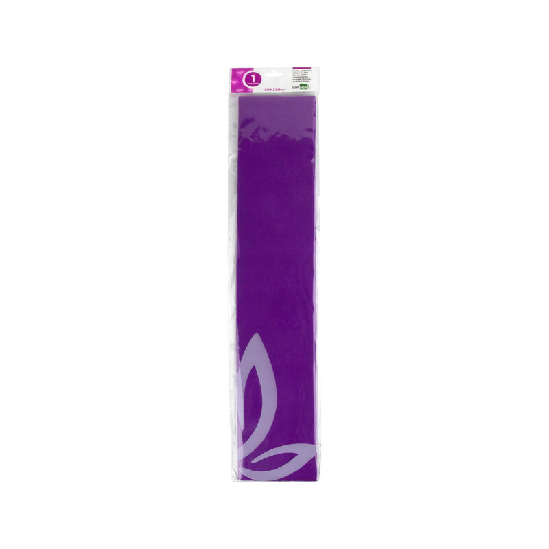 Papel Crepe Roxo 50x25cm Liderpapel