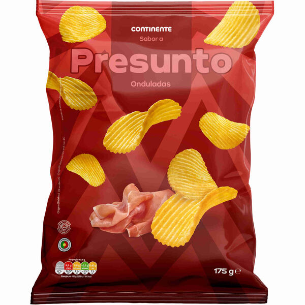 Batata Frita Ondulada Sabor Presunto Continente