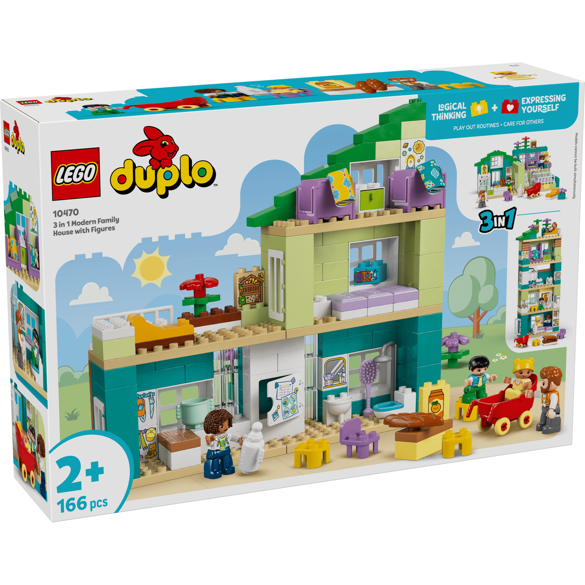 LEGO Duplo - Casa de Fam&iacute;lia Moderna 3 em 1 com Figuras - 10470